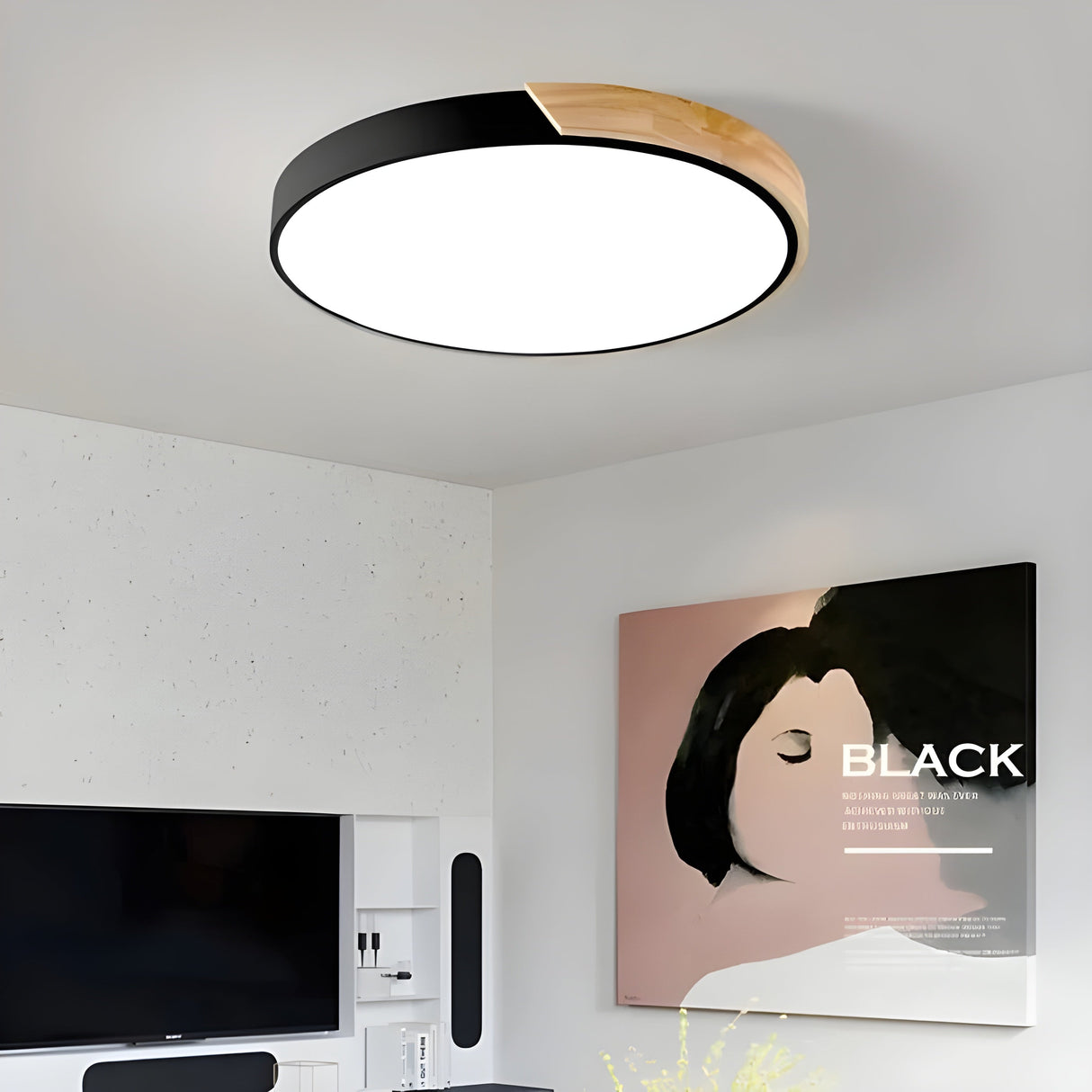 LED-taklampa i trä - Dekorativ & Modern i mjuka macarons färger Skandinaviskt design Carvallo