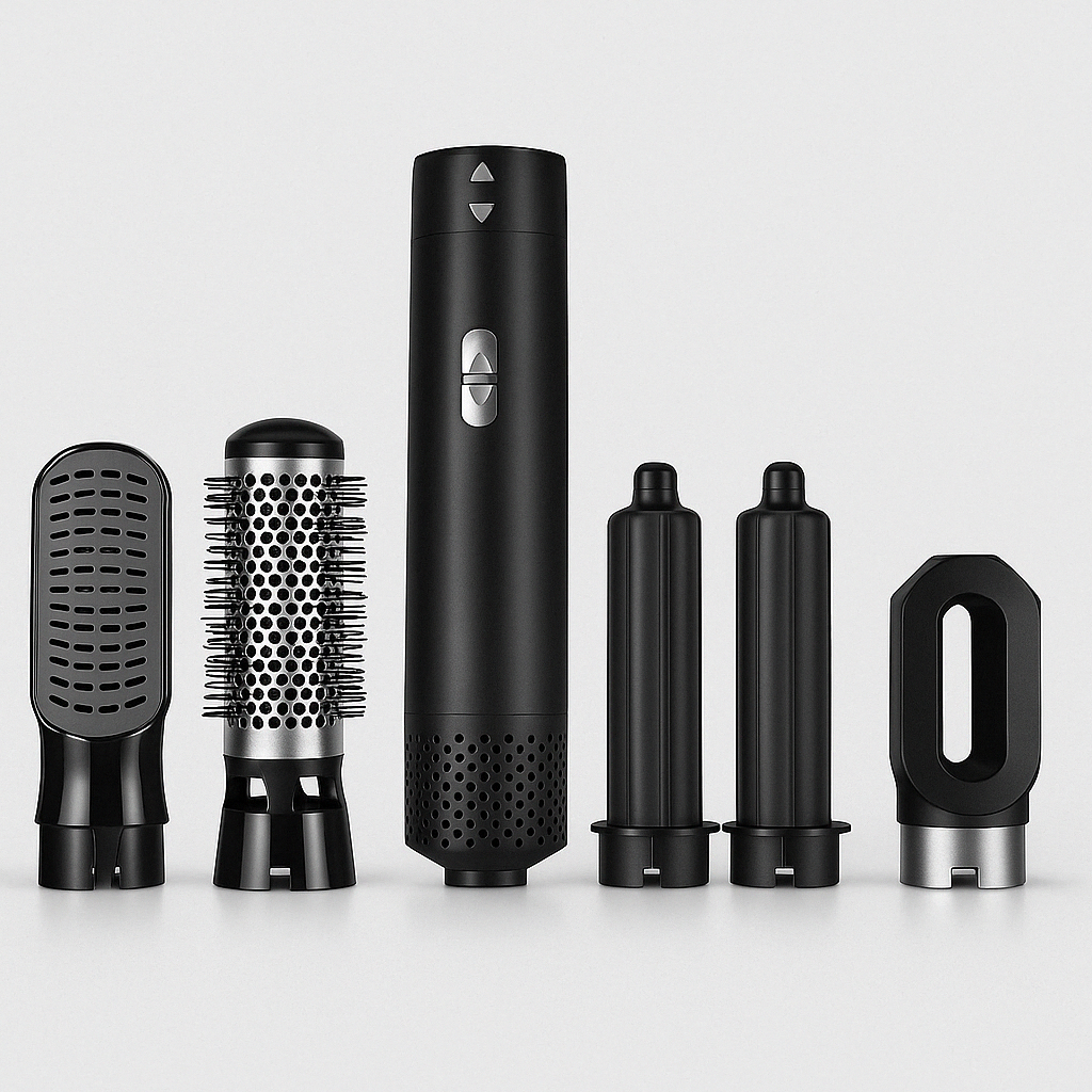 Hårtillverkningsset med lock- och torkverktyg Carvallo