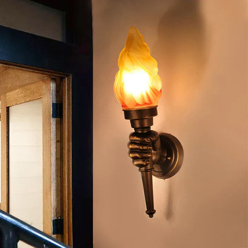 TorchGlow - Industrivägglampa i Vintage Stil – Kreativ Vägglampa Carvallo