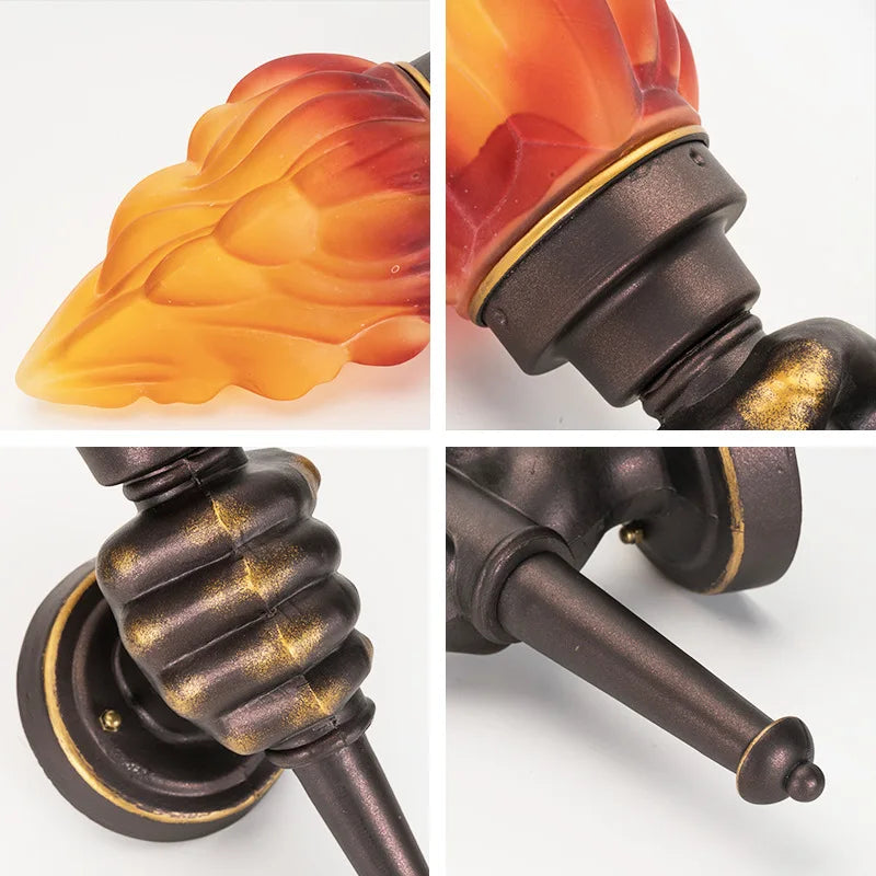 TorchGlow - Industrivägglampa i Vintage Stil – Kreativ Vägglampa Carvallo