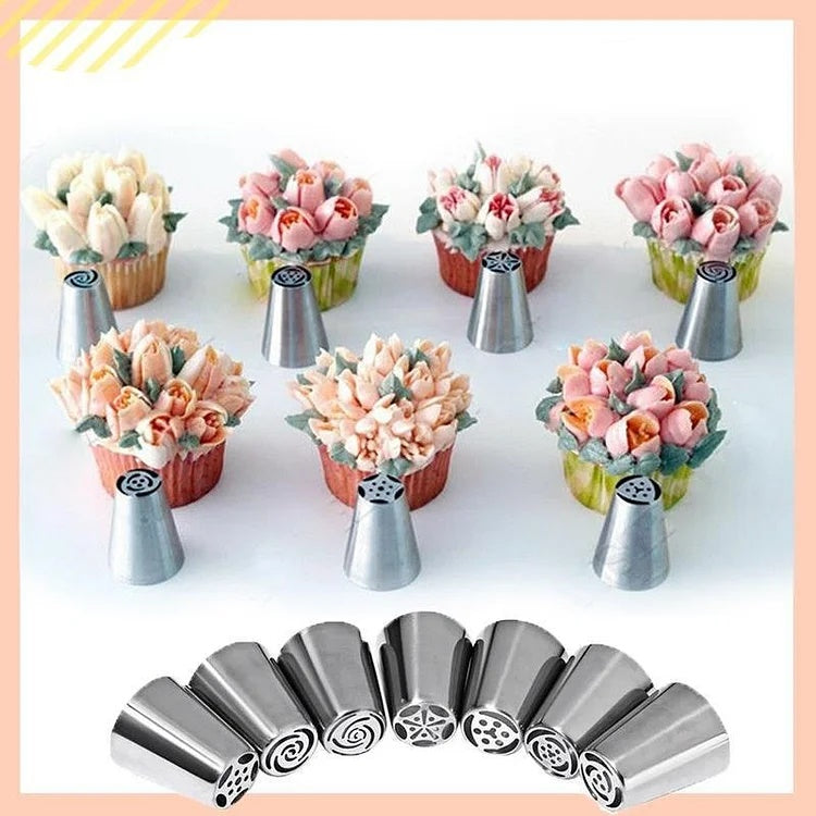 BakeArt – DIY-kakdekorationsset med glasyrtips och munstycken MILA Sverige
