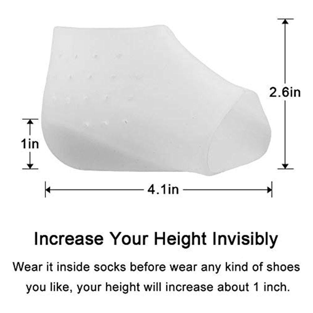 Carvallo LiftPads Höjande Skoinlägg | Osynlig Höjning | Ergonomisk & Bekväm | Silikon Carvallo
