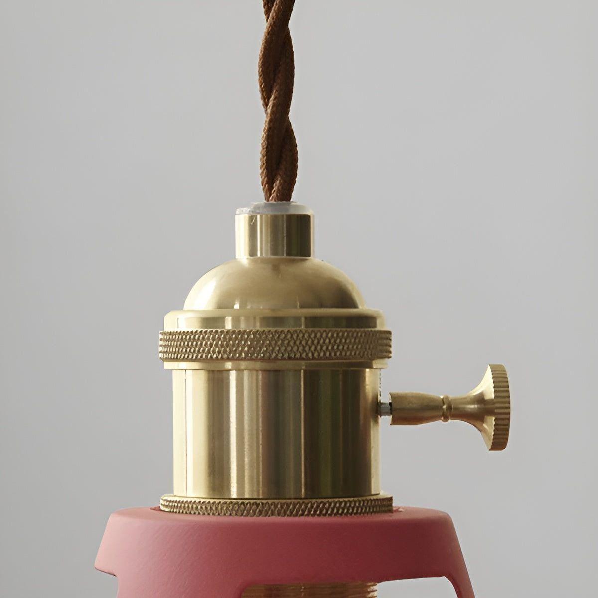 IronGlow Lampa - Vintage Järn Metall Takpendellampa Carvallo