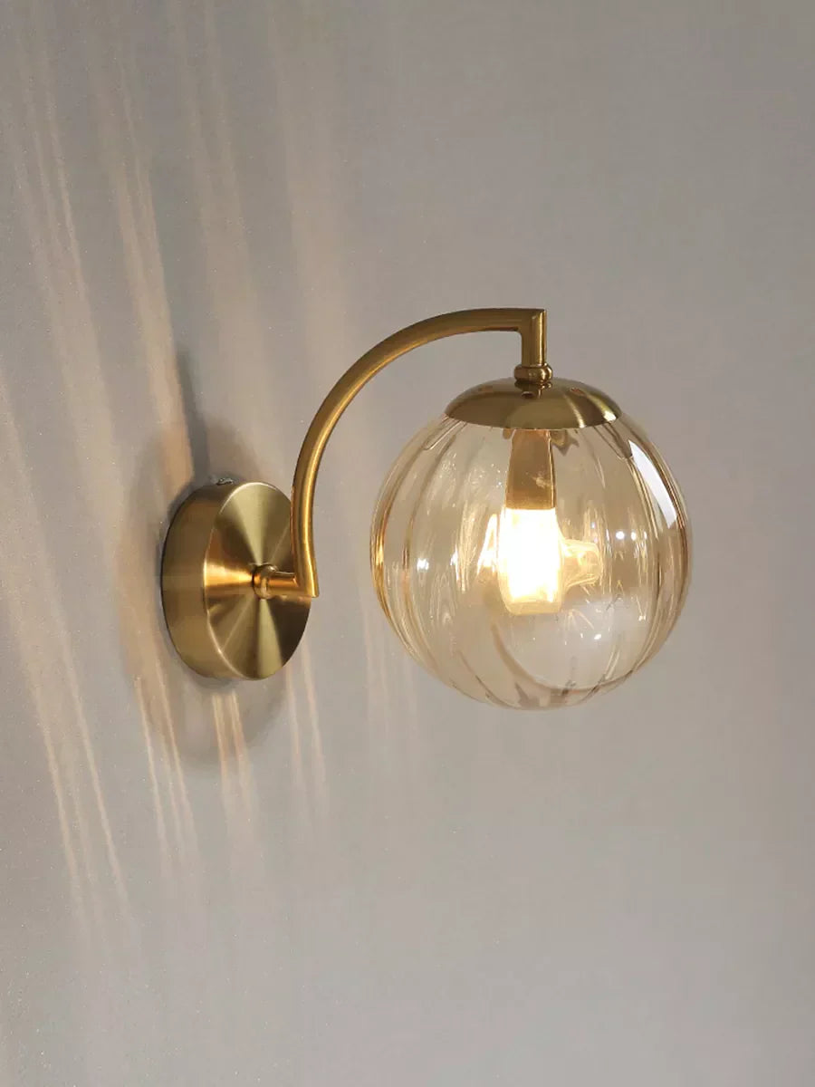 Jasmine LED Glas Vägglampa - Elegant Vägglampa i Kromlysstil, Dimbar och Lätt att Montera Carvallo