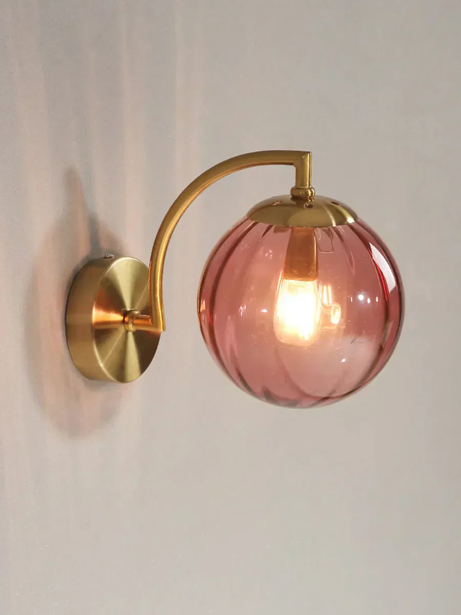 Jasmine LED Glas Vägglampa - Elegant Vägglampa i Kromlysstil, Dimbar och Lätt att Montera Carvallo