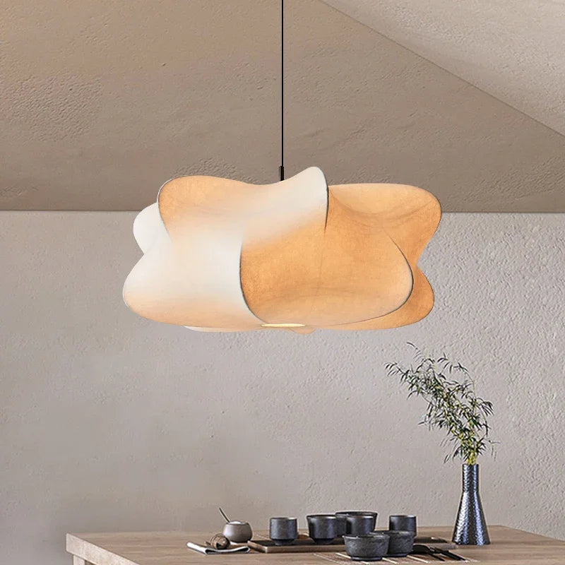 WabiSabi Silk Taklampa – Minimalistisk Japansk Pendellampa Hemnix