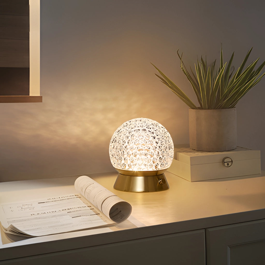Trådlös uppladdningsbar bordslampa – Dimbar LED, Modern design, Bärbar belysning för sovrum eller vardagsrum Carvallo