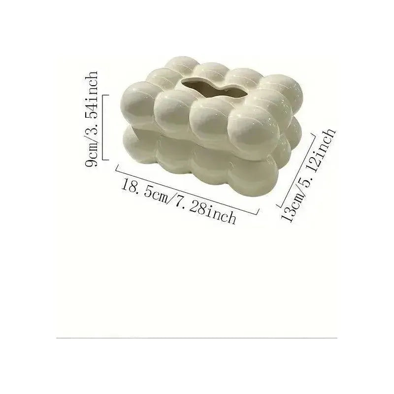 Keramisk Näsdukbox - Elegant Näsdukshållare Carvallo