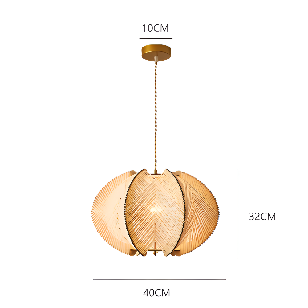 Hikari Pendellampa – Handknuten Hampa & Trälampa i Wabi Sabi Design Hemnix