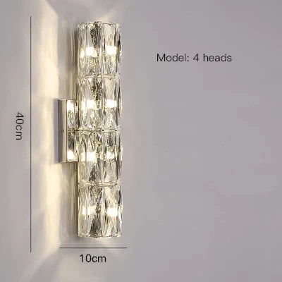 CrystalLuxe - Kunglig Sovrums Vägglampa Carvallo