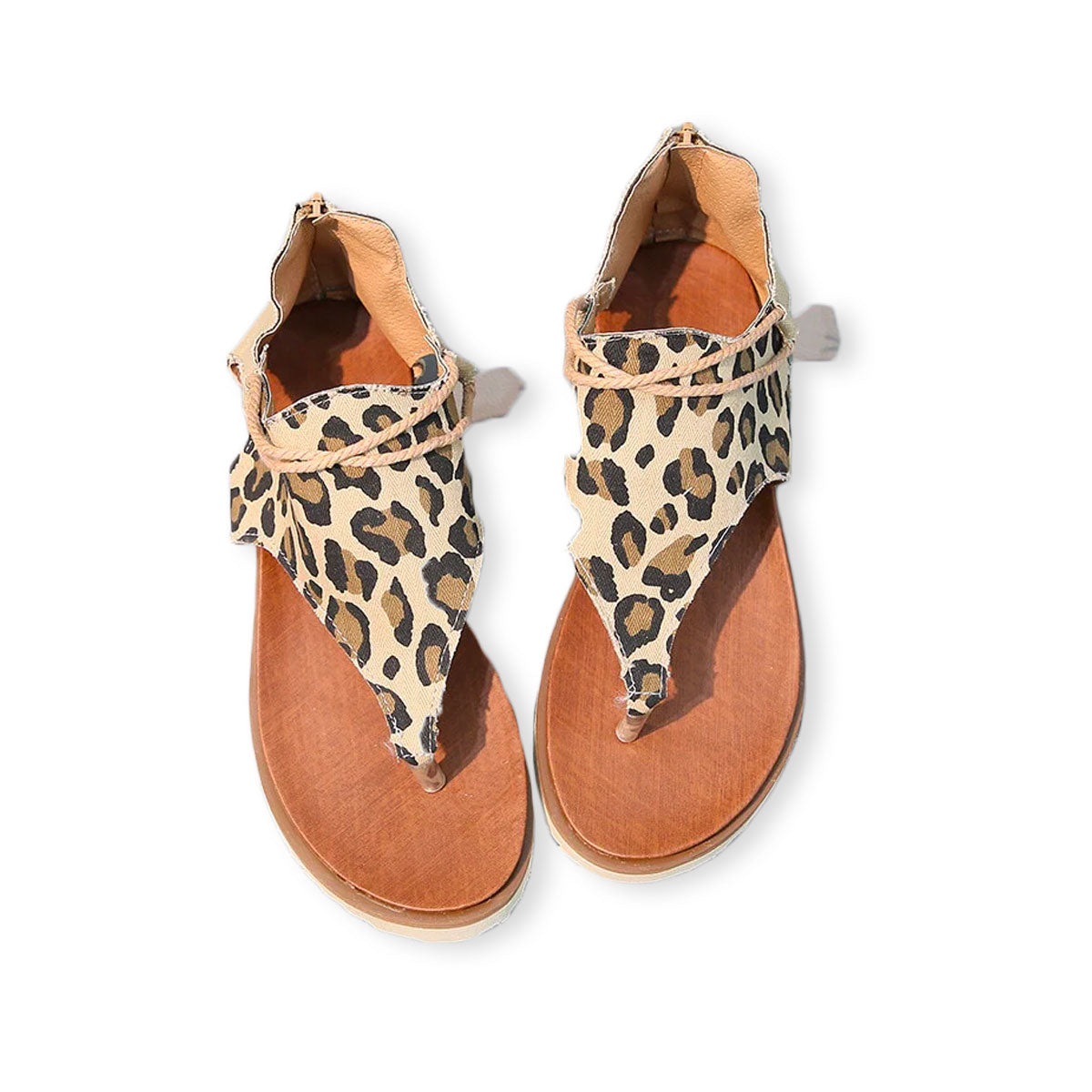 Leopard Gladiator Sandaler Bellasverige