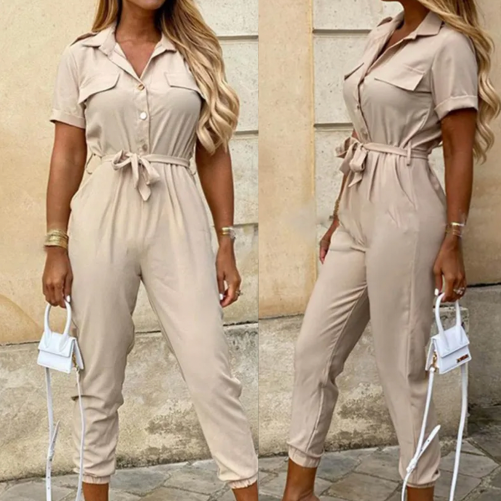 Kvinna Jumpsuit Elegant Högkvalitativt Material Hemnix