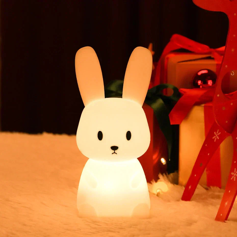 BunnyGlow - Dimbart LED-nattlampa för barn med touchkontroll och USB-laddningsfunktion Carvallo