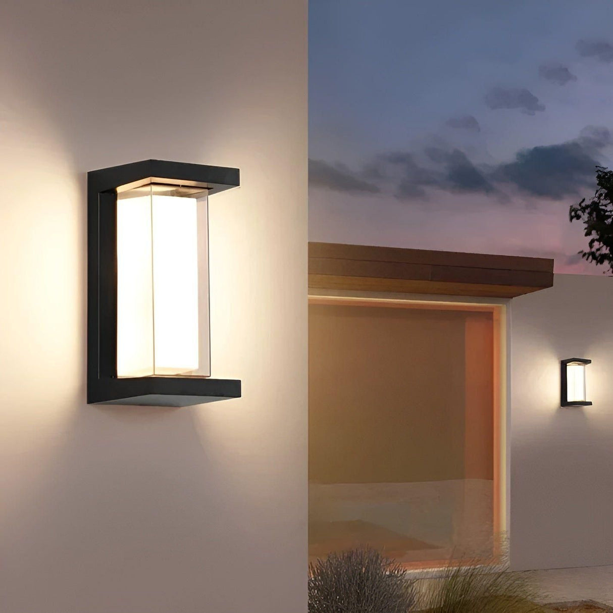 AquaSense Light - Vattentät LED-rörelsesensor-utomhusvägglampa Carvallo