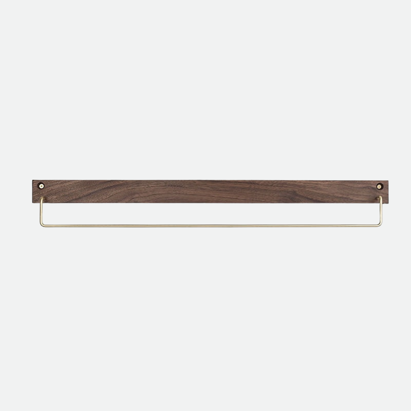 Carvallo – Elegant Bökved Towel Rack with Brass Accents Carvallo