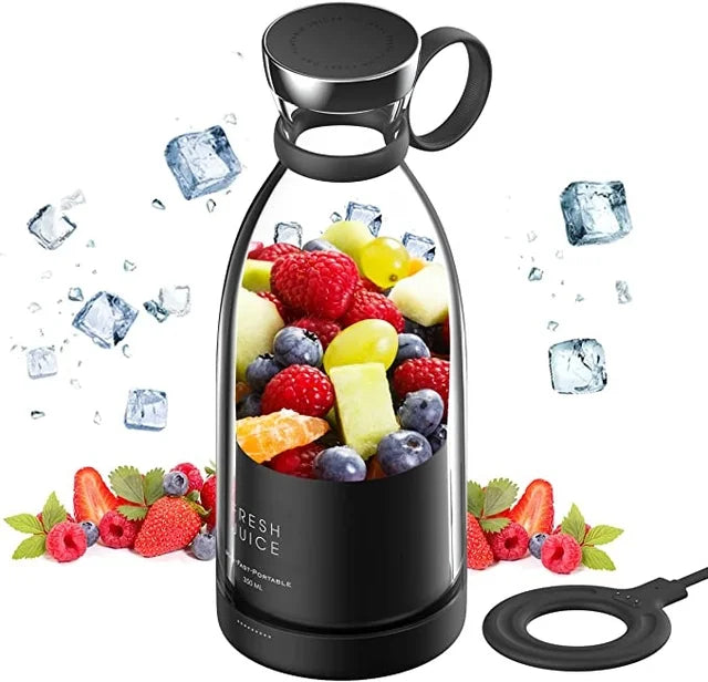 Royallure Bärbar Uppladdningsbar Juice Blender – Personlig Smoothie Maker för Resor, Gym & Kontor Carvallo