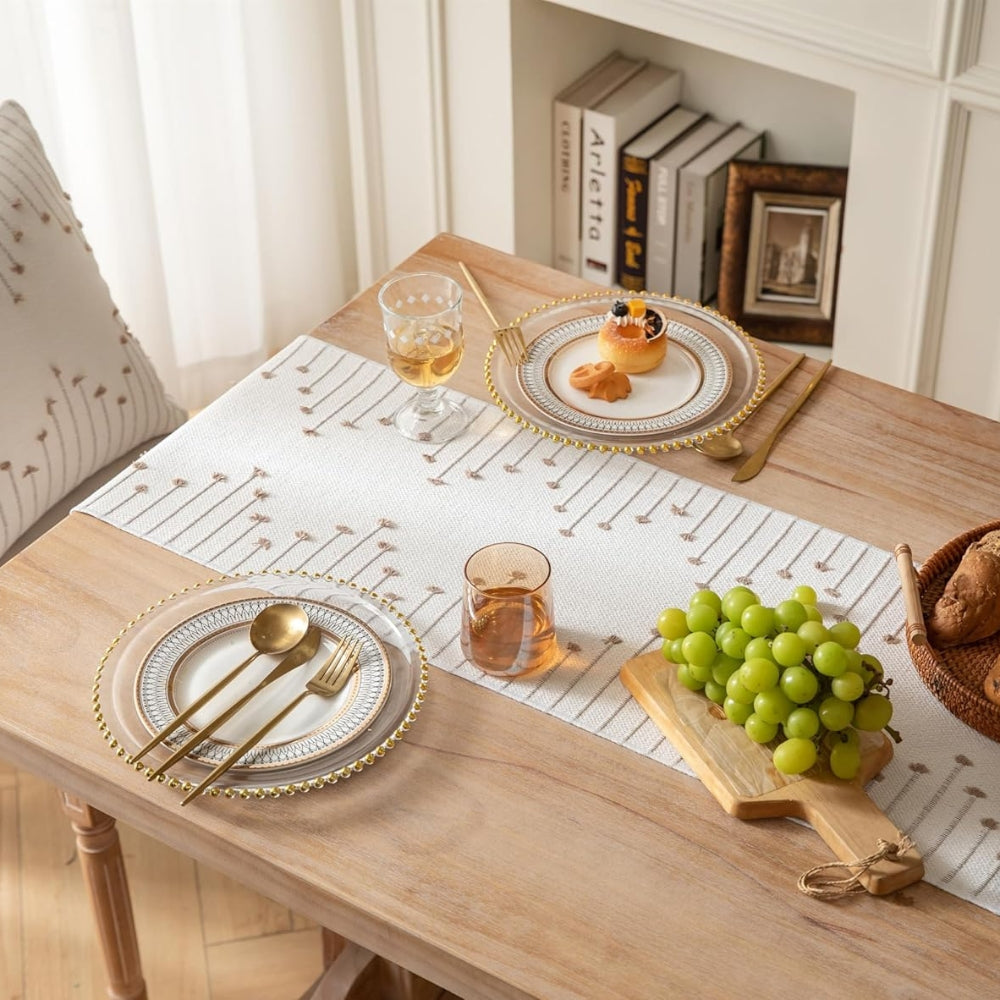 LuxeWeave Tassel Runner – Elegant bordsaccent med Boho Charm MILA Sverige