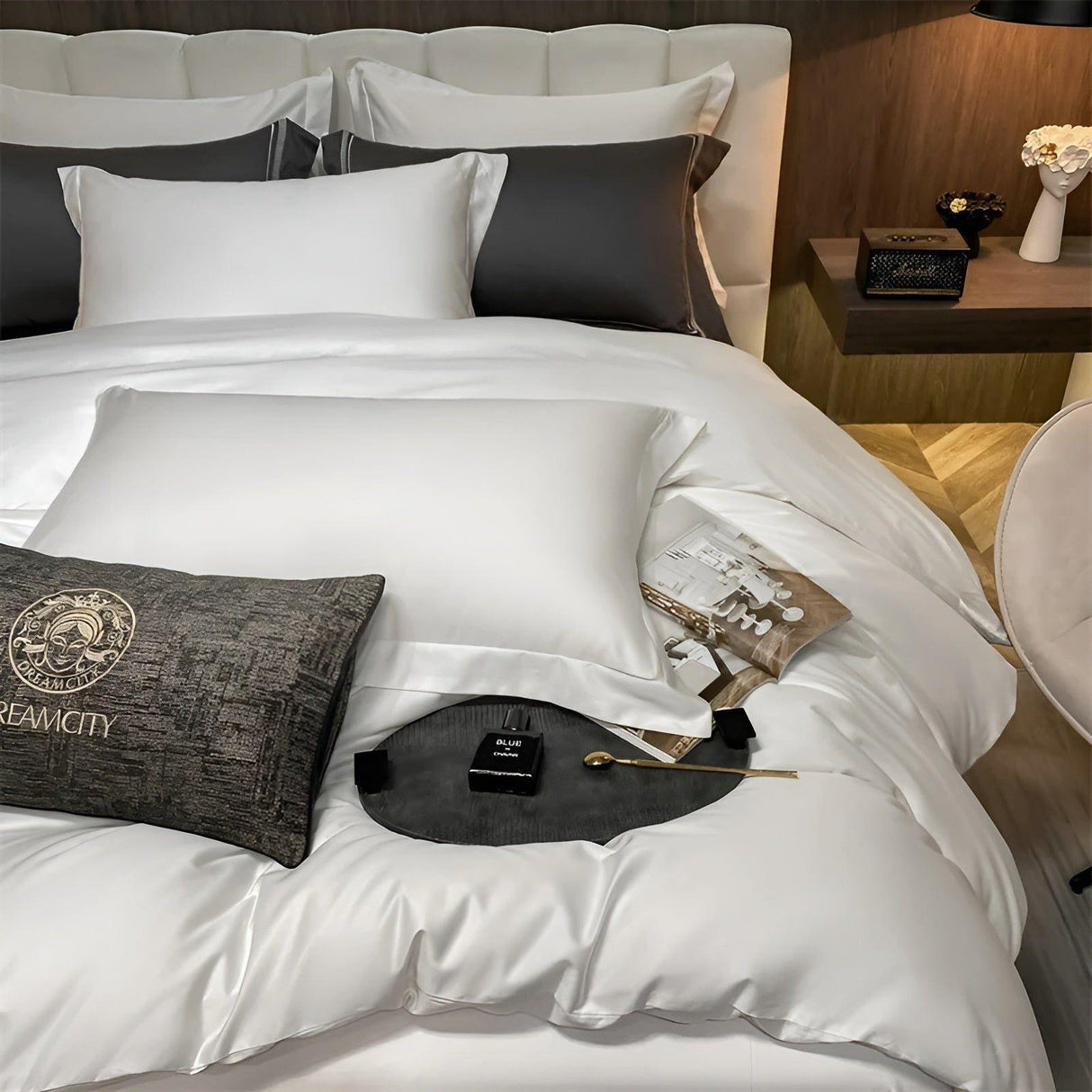 CuddleCloud Bäddsatser - Högkvalitativa sängöverdrag i mjuk bomull Carvallo