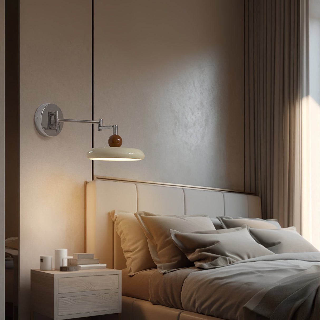 Väggmonterad Lola Svängarm Lampa – Minimalistisk Justerbar Belysning Carvallo