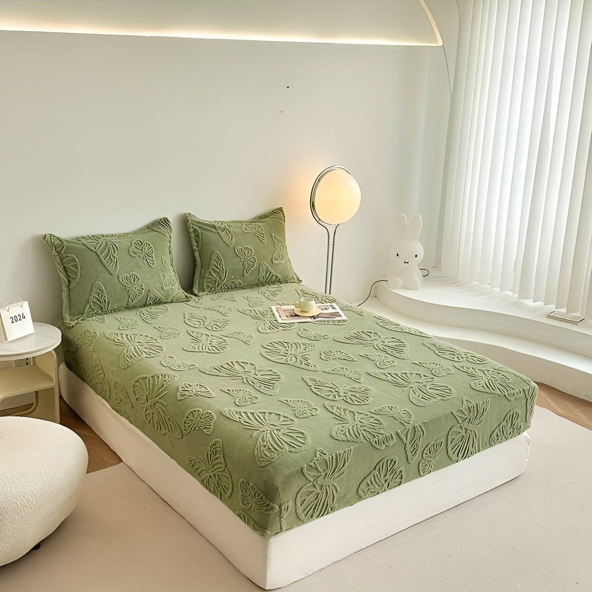 LuxQuilt Madrasskydd - Lyxigt Vadderat Mjölksammet Dammtålig Madrassöverdrag Carvallo