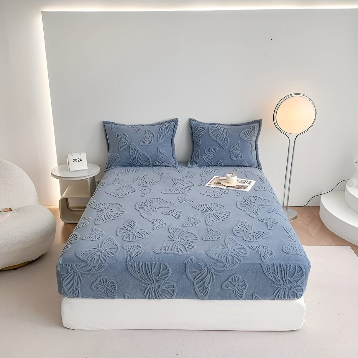 LuxQuilt Madrasskydd - Lyxigt Vadderat Mjölksammet Dammtålig Madrassöverdrag Carvallo