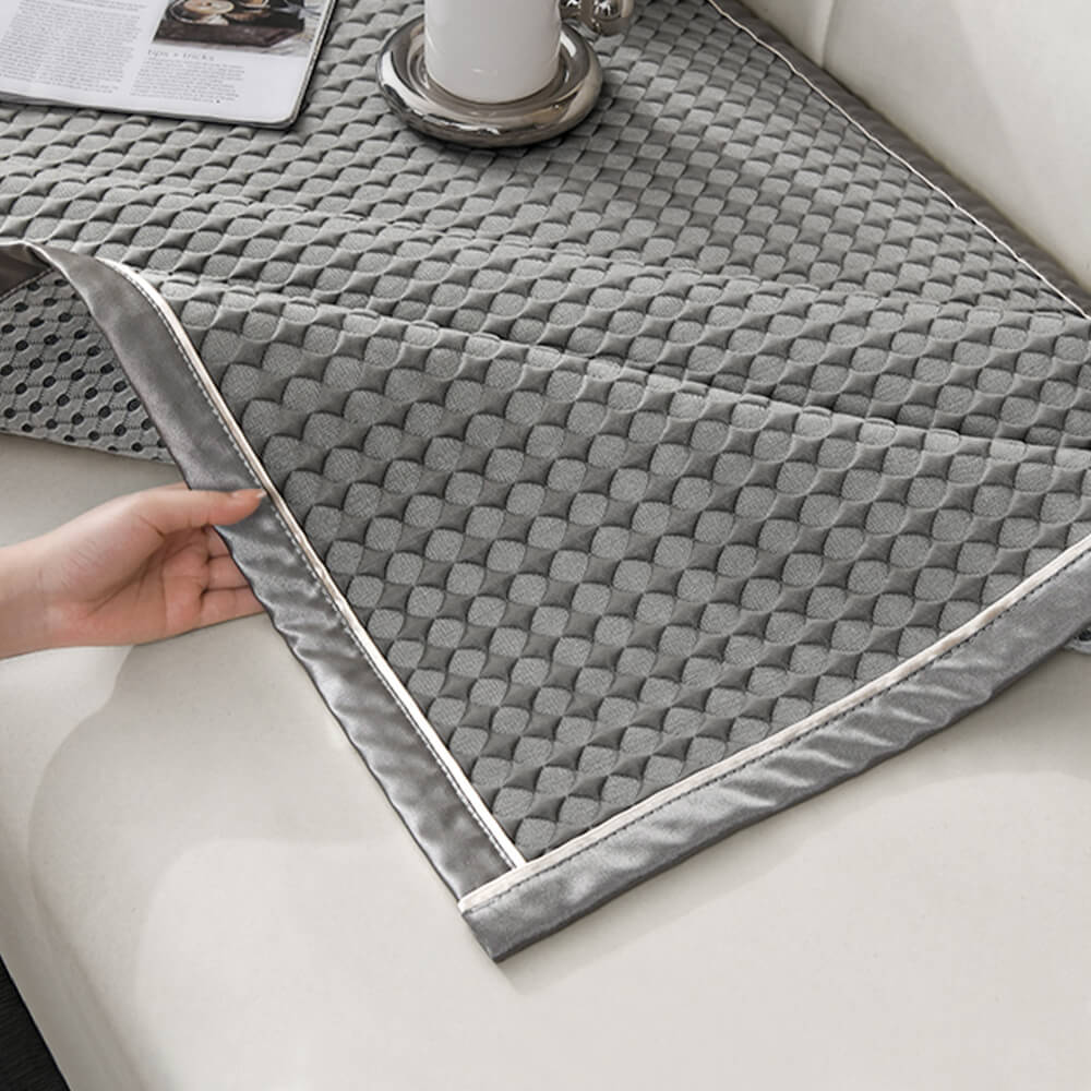 Lyxig enfärgad is-silke anti repa soffa överdrag Carvallo