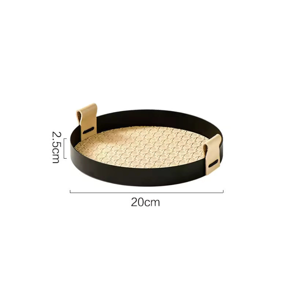 Nordic inspired rattan weave tray Carvallo