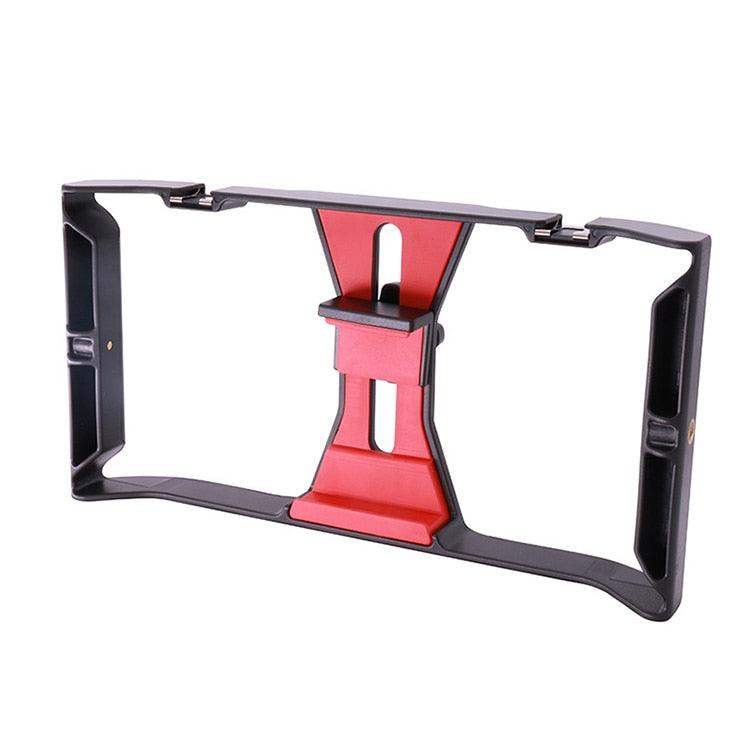 Smartphone Video Rig Stabilizer med Ljus – Smidig Filminspelning & Belysning för Mobil Filmning Carvallo