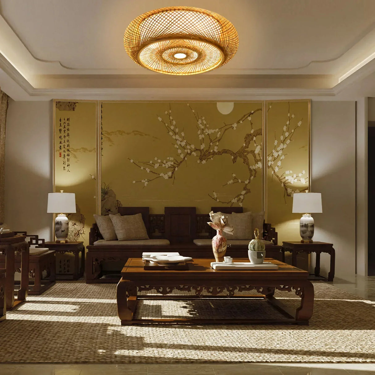 Carvallo – Konstnärlig taklampa med mjukt sken och tidlös öppet design-accent Carvallo