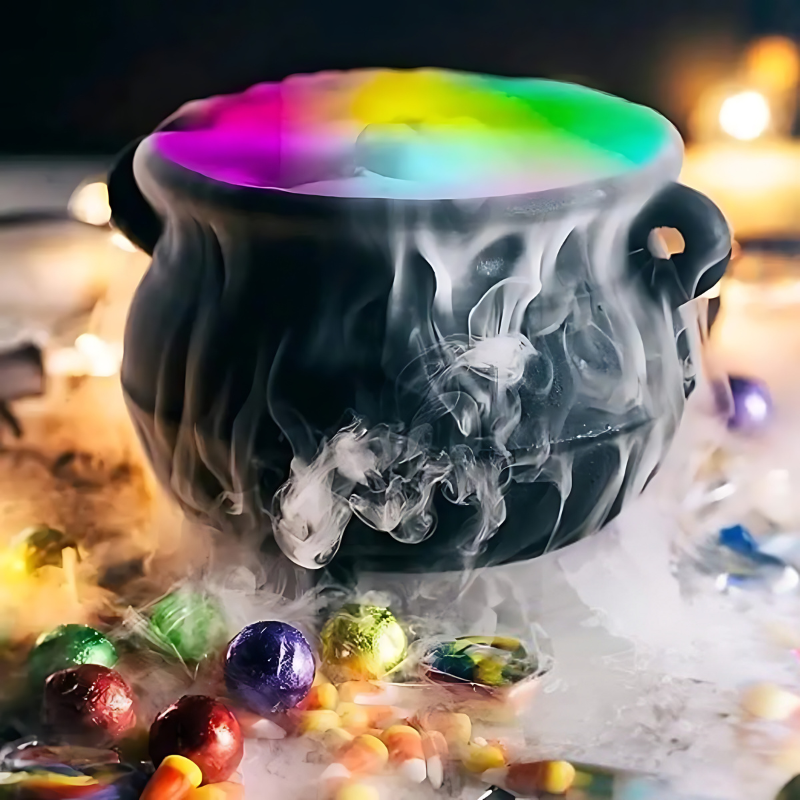 Mystic Mist Maker – LED-dimmaskin för kusliga Halloween-effekter MILA Sverige