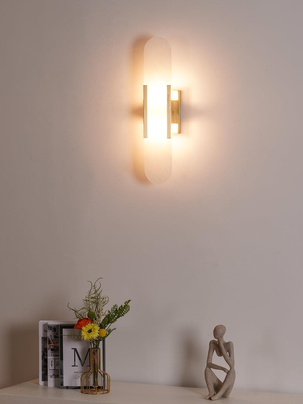 Högkvalitativ Alabaster Vägglampa med Modern Design Carvallo