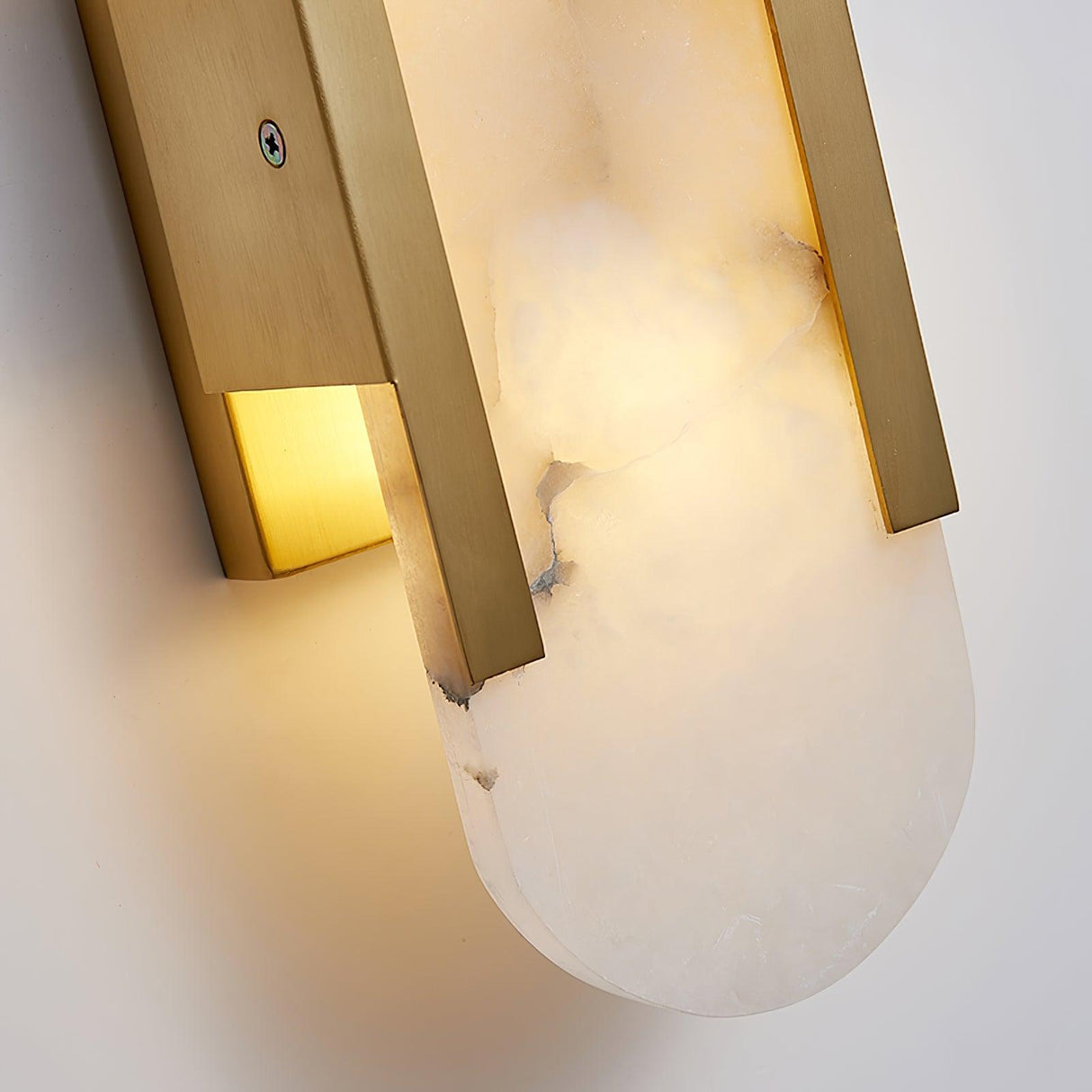 Högkvalitativ Alabaster Vägglampa med Modern Design Carvallo