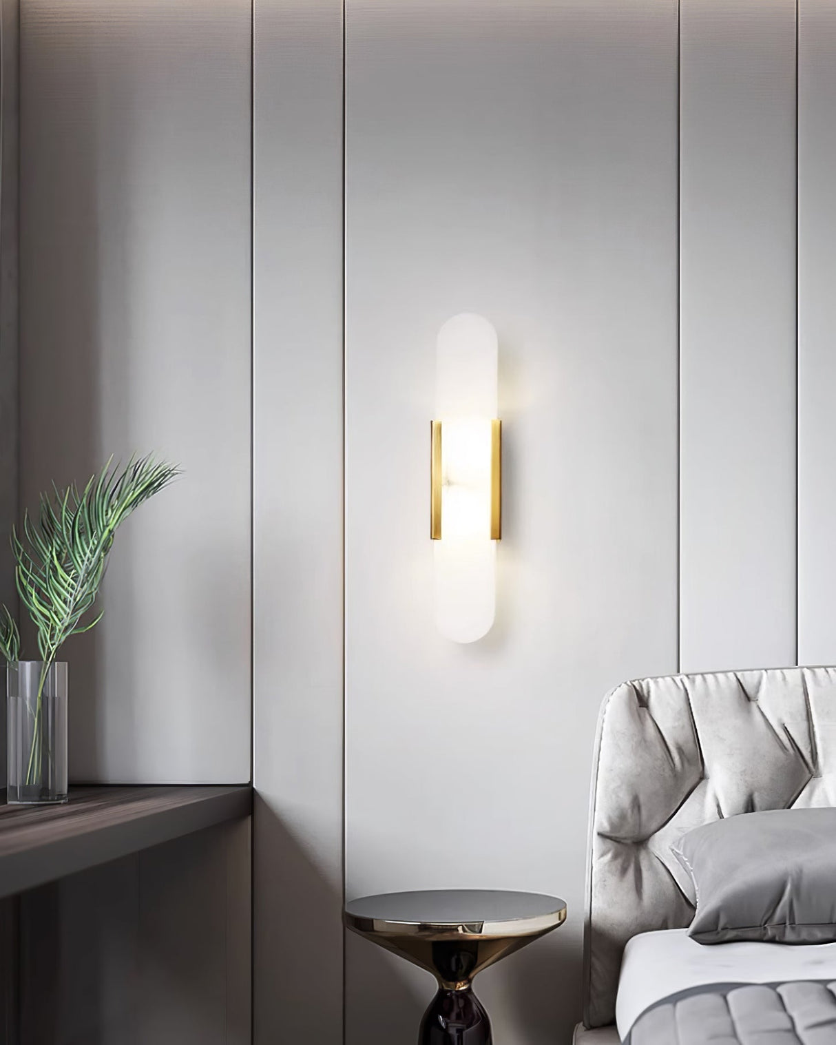 Högkvalitativ Alabaster Vägglampa med Modern Design Carvallo
