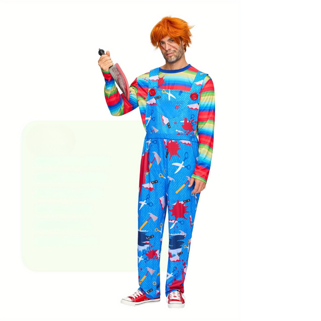 Skrämmande Halloweenkostym för män – Hemsökt mördare Skräckdräkt MILA Sverige