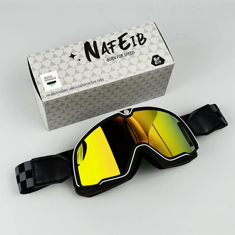 Motorcykelglasögon med överdrag – UV-skydd och HD-seende för män MILA Sverige