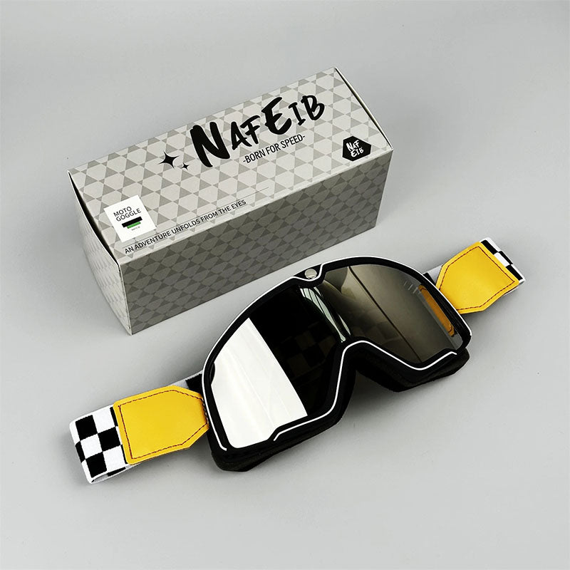 Motorcykelglasögon med överdrag – UV-skydd och HD-seende för män MILA Sverige