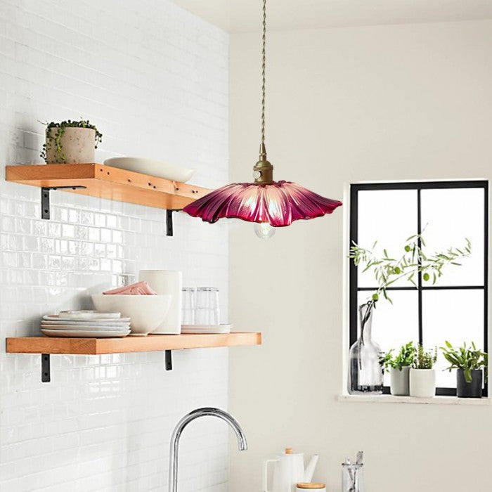 Mila Kreative Glas-Pendelleuchte – Vintage-inspirerat design, ambientbelysning för sovrum och vardagsrum Carvallo