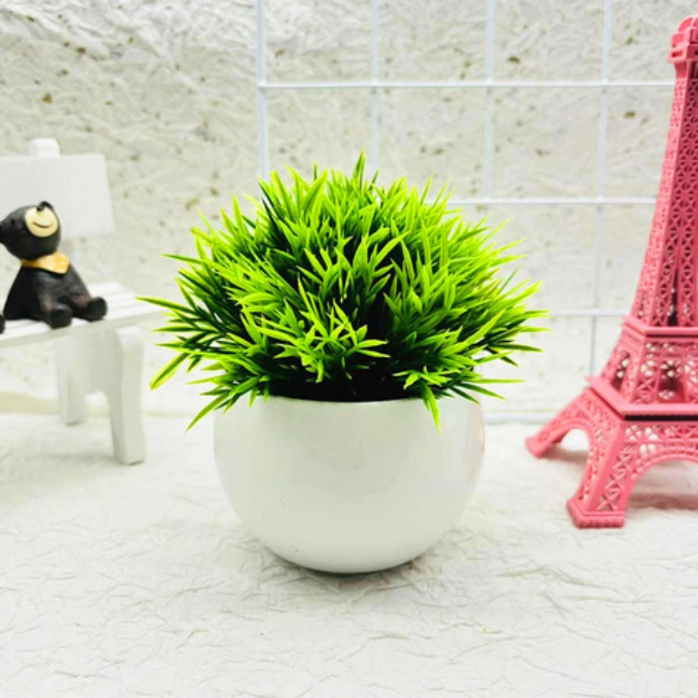 Minimalistisk konstgjord boxwood bonsai kruka dekoration Carvallo