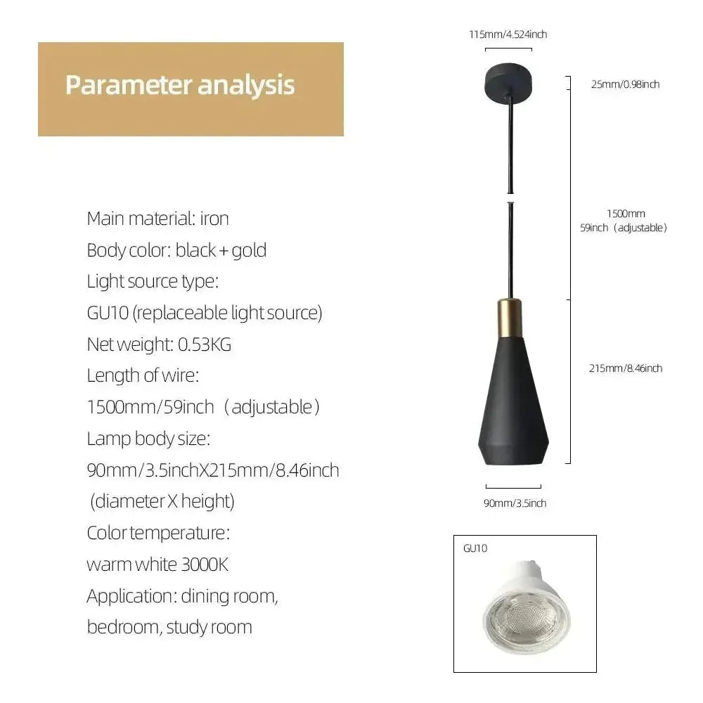 ModernGlow Lights - Modern Metall Kandelaber Taklampa Carvallo