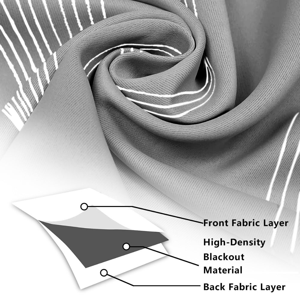 Modern Wave Pattern Blackout Gardin Carvallo