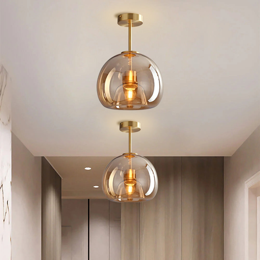 Flush Mount Ceiling Light | Elegant Hallway Lighting | Koppar | 6.7 & 11.4 Höjd Carvallo