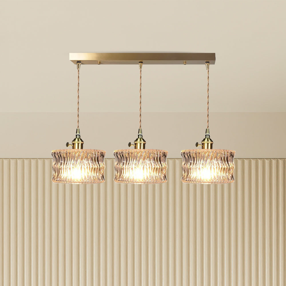 Snygg glas skärm hängande lampa Carvallo