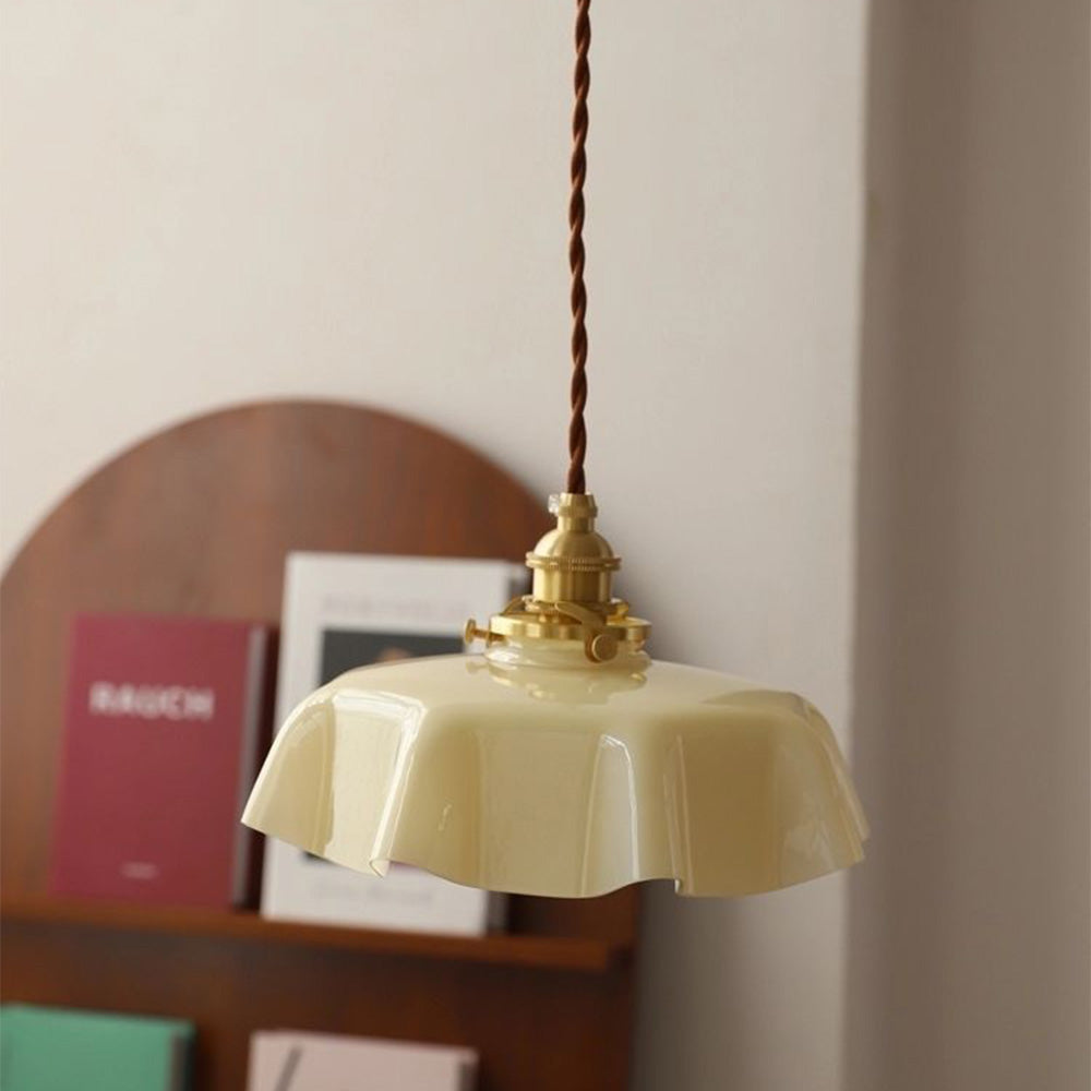 Modern glasband kant hängande ljus Carvallo