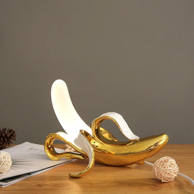 BananaGlow - Dekorativ Bananlampa – Unik LED Bordslampa Carvallo