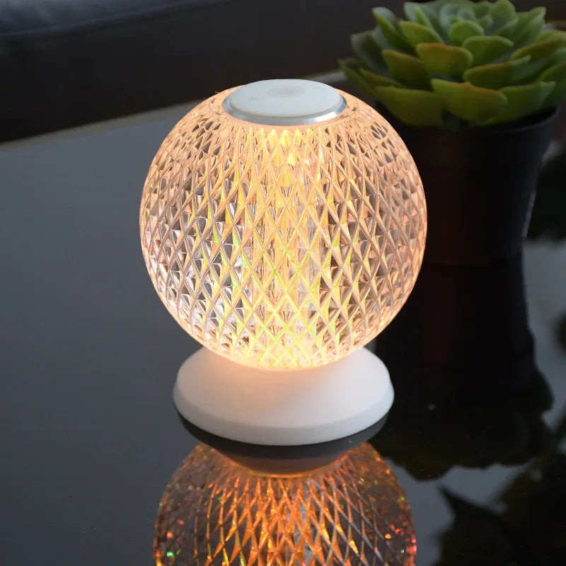 LumiCrystal - Trådlampa i Kristall | Dimmbar LED-belysning för Stila Rum Carvallo