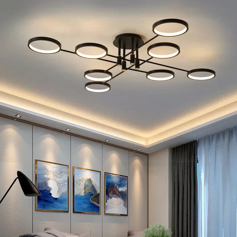 LumenElegance - Modern LED-Kronljus Carvallo