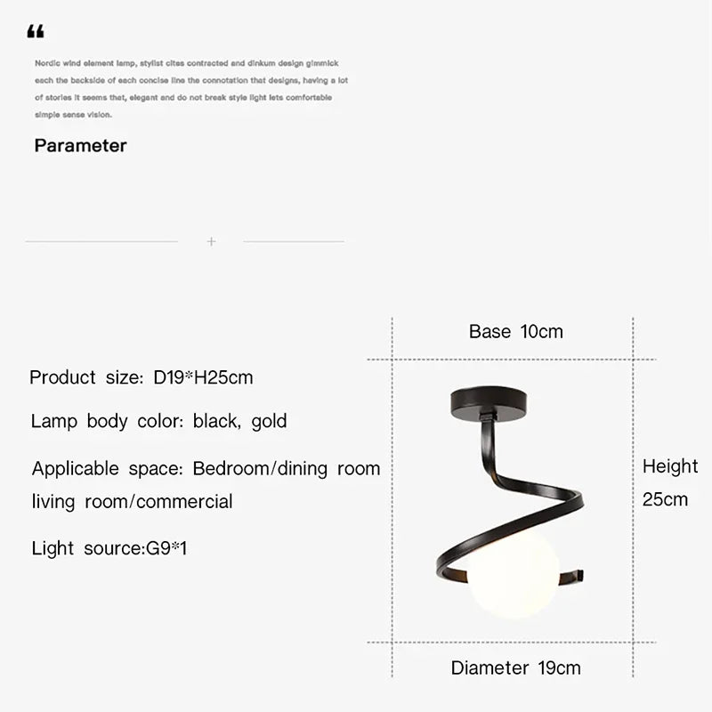 ElegantLicht - Stilren Modern Taklampa Carvallo