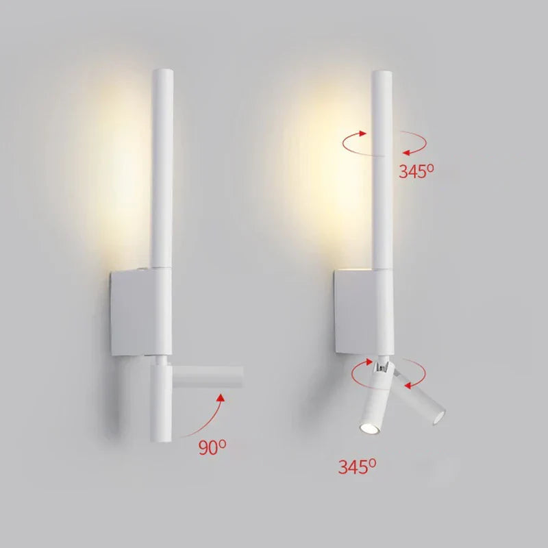 Monokrom - Svart-Vit Vägglampa Carvallo