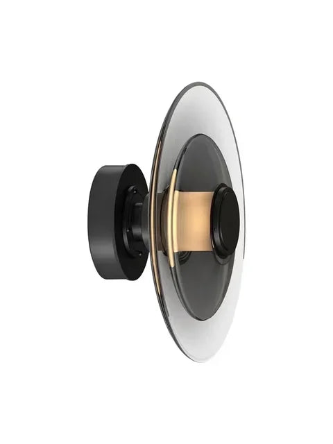 LumiDisc – Amber glasvägglampa för en varm atmosfär Carvallo