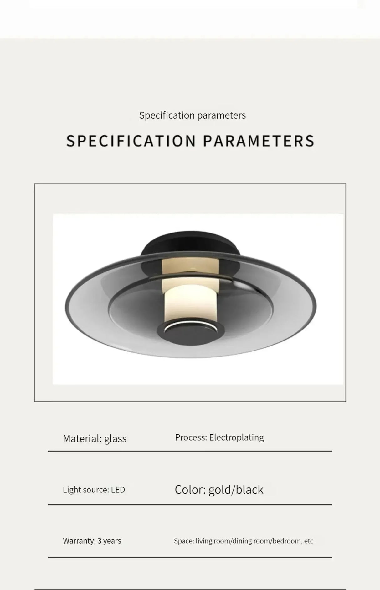 LumiDisc – Amber glasvägglampa för en varm atmosfär Carvallo